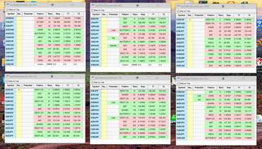 Since the scanner windows can be placed anywhere on your desktop, if you have multiple monitors you can keep all of your scanners running in a different monitor.